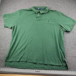 Polo Ralph Lauren Cotton Polo Mens 4XB Big Green Pony Logo Preppy